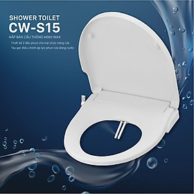Mua Nắp bồn cầu thông minh CW-S15️ Nắp rửa cơ có vòi xịt  không dùng điện