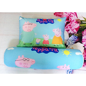 Mua Set vỏ gối nằm và vỏ gối ôm mẫu Peppa Pig
