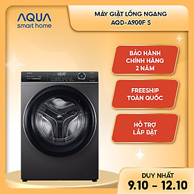 Mua  SẢN PHẨM MỚI  Máy giặt lồng ngang AQD-A900F.S - Bảo hành động cơ 10 năm - Miễn phí giao hàng toàn quốc - Hỗ trợ lắp đặt - Hàng chính hãng