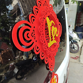 Mua Dây treo nhung đỏ lập thể trang trí tết TL05