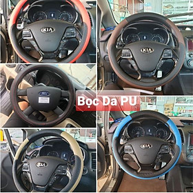 Bọc vô lăng xe Hyundai I10, I20, I30, Accent, Santafe, Tucson, Kona, Getz, Avante, Elantra, Sonata, Creta