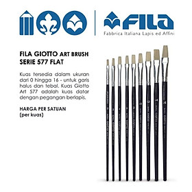 Cọ vẽ nhập khẩu Italy GIOTTO Brushes Art 577/ 6, 8 ,10, 12, 14, 16 - 570600