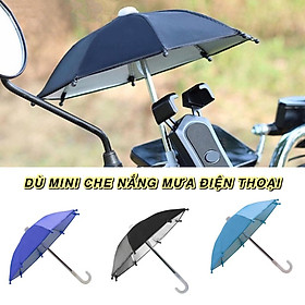 Mua Dù ô mini che nắng mưa cho điện thoại và trang trí gấp xếp gọn gắn vào giá đỡ trên xe máy  ô tô chuyên dụng cho shipper