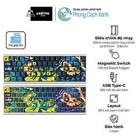 Bàn phím từ HE Arbiter Studio Polar 65 Calabera - Limited Edition - Hàng Chính Hãng