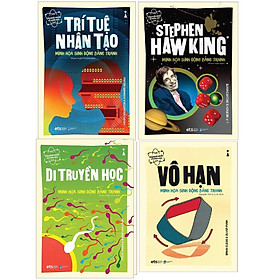 [Download Sách] Combo Dẫn Nhập Ngắn Về Khoa Học: Trí Tuệ Nhân Tạo + Stephen Hawking + Di Truyền Học + Vô Hạn: Minh Họa Sinh Động Bằng Tranh