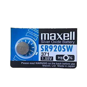 Pin Nhật Maxell SR920SW / SR920 / 920 / 371 / LR920 / LR921 / AG6 Chính Hãng 1 Viên