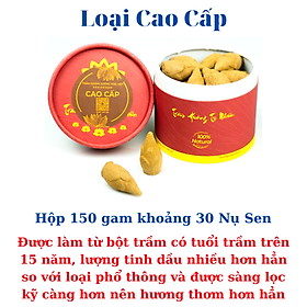 Mua Nhang Nụ Trầm Hương Tự Nhiên Hộp 150G - Bột Trầm Nguyên Chất Tự Nhiên Xưởng Mộc Việt ( Nụ Sen