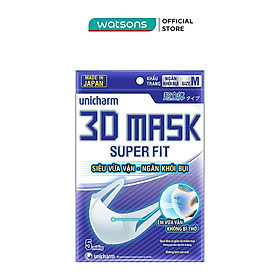 Khẩu Trang Unicharm 3D Mask Superfit - Ngăn Khói Bụi