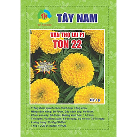 Hạt Giống Vạn Thọ Cao Lỡ Vàng Chanh TON 22