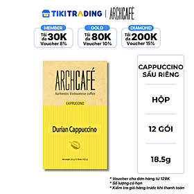 Cà phê Cappuccino Sầu Riêng Archcafé (hộp 12 gói x 18.5g)