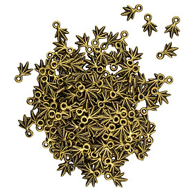 100pcs Leaf Pendants Beads Charms Pendants for Crafting, Jewelry Findings Making Accessory