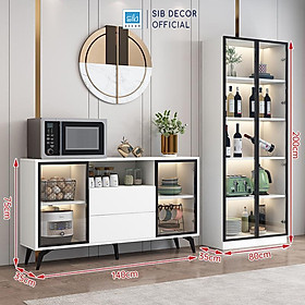 Mua Set Tủ Trưng Bày Đa Năng Để Tivi  Sách  Vang Và Dụng Cụ Nhà Bếp Hiện Đại Thương Hiệu SIB Decor TCK41