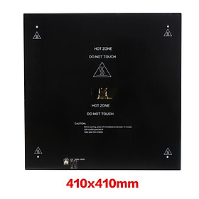 Máy in 3D 3D Các bộ phận 410x410mm 24V Nền tảng giường nhiệt Black MK3 Tấm đế bằng nhôm 3 mm với cáp nhiệt màu: 410x410mm