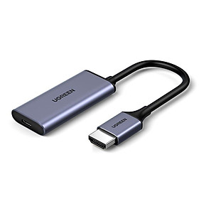 Mua Ugreen UG70693CM323TK 4K 60hz Bộ chuyển đổi HDMI sang USB Type-C màu ghi xám có cổng cấp nguồn micro usb 5v - HÀNG CHÍNH HÃNG
