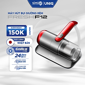 Mua Máy Hút Bụi Giường Đệm Nệm UNIQ Fresh F12 Không Dây Đèn UV Diệt Sạch Vi Khuẩn Ga Sofa Lông Cao Cấp Cầm Tay Mini Đa năng - Hàng chính hãng