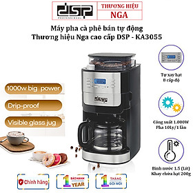 Mua Máy pha cà phê hạt tự động DSP KA3055 tích hợp tự động xay và pha cà phê Công suất 1000W - HÀNG CHÍNH HÃNG