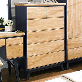 Tủ 6 Ngăn Kéo Cao NB-Blue Gỗ Tự Nhiên Ibie BSK6TNBBR - Xanh (80 x 42 cm)