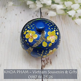 Mua Bộ 3 Hũ Kẹo Sơn Mài Hình Hoa Đào Tết Đường Kính 8 cm