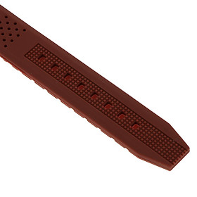 Silicone Watch Band Soft Rubber Replacement Wristwatch Strap Waterproof 24mm