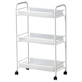 Xe đẩy màu trắng 26x48x77 cm HORNAVAN Trolley white IKEA