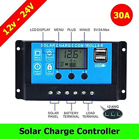 Mua Bộ điều khiển sạc pin năng lượng mặt trời 30A 12V 24V