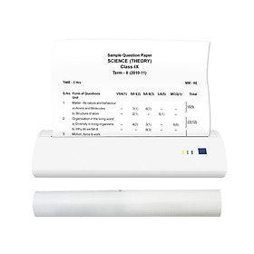 GOOJPRT A4 Portable Thermal Printer 210mm Mini Mobile Photo Printer 300dpi BT USB Connection with 1 Roll Thermal Paper