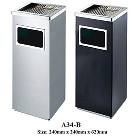 Mua Thùng rác inox có gạt tàn A34-B