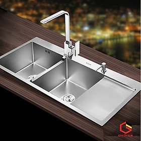 Mua CHẬU RỬA BÁT CÓ BÀN INOX 304 CAO CẤP NHẬP KHẨU  GRBC 100x 48 cm