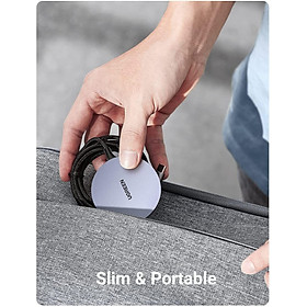 Ugreen UG30233CD245TK 15W Màu Xám Bộ sạc không dây chuẩn cổng nghệ sạc Qi chuẩn cắm USB-C - HÀNG CHÍNH HÃNG