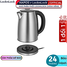 Mua Ấm đun siêu tốc Lock&Lock EJK136SLV 1.7L - Hàng chính hãng  chọn nhiệt độ sôi  giữ nhiệt sau khi đun - Hapos