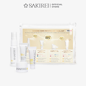 Combo 2 Bộ 4 sản phẩm sample chăm sóc phục hồi da Sakirei NMN Revitalize từ Nhật Bản