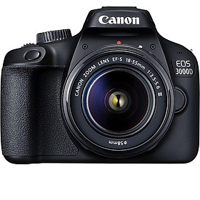 Máy Ảnh Canon EOS 3000D + Lens EF-S 18 – 55mm III – Hàng Chính hãng
