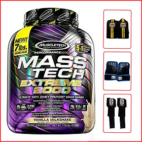 Sữa tăng cân tăng cơ Mass Tech Extreme 2000 7lbs (3,18kg) - Vanilla - Hỗ trợ tăng cân, tăng sức mạnh, phát triển cơ bắp dành cho người tập thể hình và thể thao - Hàng chính hãng Muscletech USA