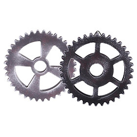 2PCS Home Cafe Wall Hanging Steampunk Gear Home Decor Art Crafts 12cm Type3