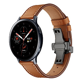 Dây Da Dành Cho Galaxy Watch Active 1, Galaxy Watch Active 2, Galaxy Watch 42, Gear S2 Khóa Chống Gãy (Size 20mm)
