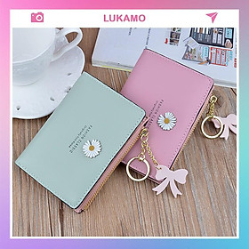 Ví nữ ngắn mini cao cấp cute dễ thương nhỏ gọn bỏ túi gập 3 VD394