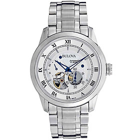 Đồng Hồ Nam Bulova Dây Thép Không Gỉ 96A118 - Mặt Trắng