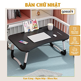 Bàn Học Gấp Gọn Thông Minh Có Khay Để Đồ Tiện Dụng Hiện Đại Thương Hiệu Gosashi-BipdCOC