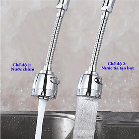Mua Đầu vòi rửa chén tăng áp xoay linh hoạt 360 tiện lợi với 2 chế độ nước - CÓ DÂY