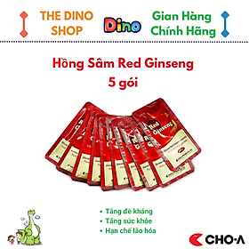 Combo 5 Gói Hồng Sâm Hàn Quốc Red Ginseng Hỗ Trợ Tăng Đề Kháng (5 Gói x 15ml)