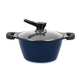 Nồi chống dính ceramic Happy Home Pro Yoori - 24cm(Xanh Navy)