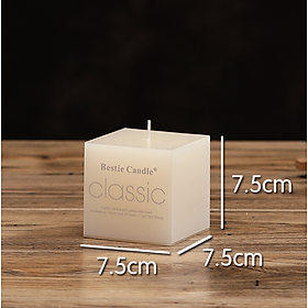 Mua Nến hình trụ tròn phong cách cổ điển trang trí tiệc sang trọng màu trắng kem