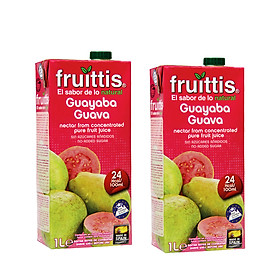 Combo 2 hộp nước ép Fruittis ổi 1L