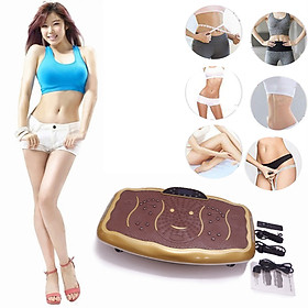 Máy Rung Giảm Cân - Máy Rung Lắc Massage Toàn Thân - 20 Tốc Độ Rung Lắc Mạnh, Dây Tập, Kết Hợp Nhạc MP3 - HDSD Bản Tiếng Anh.