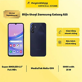 Mua Điện thoại Samsung Galaxy A15 - Hàng chính hãng - Hàng Chính Hãng - Đen