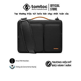 Túi đeo vai Tomtoc Versatile 360 cho Macbook Pro/Ultrabook 16 inch Black - Hàng chính hãng