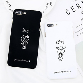 Ốp lưng You are my friend with Boy and Girl cho Iphone 6 6s 6 plus 6s plus 7 7 plus 8 8 plus X XS