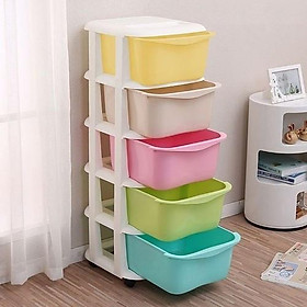 TỦ ĐA SẮC 5 TẦNG VIỆT NHẬT - TỦ ĐỰNG ĐỒ 5 NGĂN NHIỀU MÀU