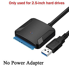 Bộ chuyển đổi USB đến USB 3.0 Cáp SATA lên tới 6 Gbps hỗ trợ 2.5 hoặc 3,5 inch SSD HDD 22 PIN SATA3 Cáp ổ cứng Hard