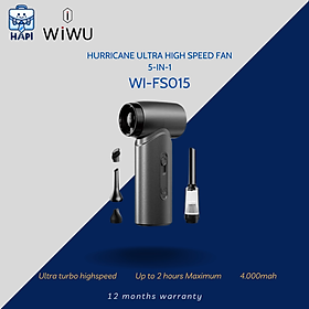 Mua Quạt cầm tay hàng chính hãng WiWU Ultra Speed Fan 5-in-1 Wi-FS015: Quạt turbo siêu mạnh  thiết bị vệ sinh all-in-one cho công nghệ